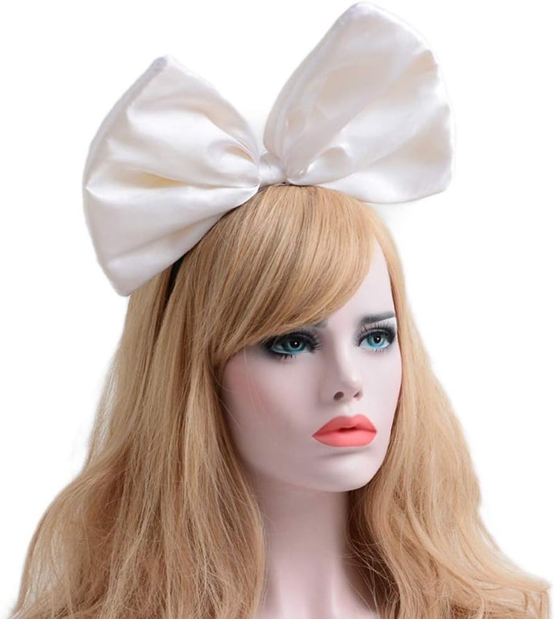 BUTITNOW BUYITNOW Women Huge Bow Headband Cute Bowknot Hair Hoop for Halloween Cosplay - Image 3